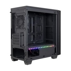 Inter-Tech X-608 Infinity Micro Tower Micro-ATX - Sleek Black, No Power Supply - Compact & Stylish Design for Ultimate Performan